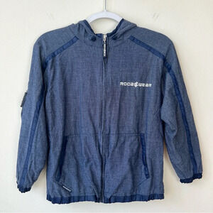 Vintage Rocawear Zip Up Jacket Blue Y2k